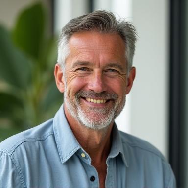 Confident man in his early 50s after adopting a healthier lifestyle