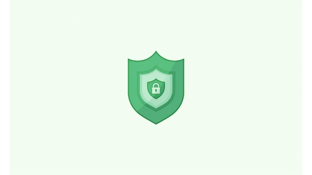 Iconographic representation of data security shield, padlock, and network connections, emphasizing protection and compliance, with brand's green colors.