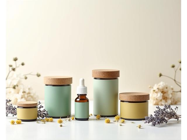 Beautifully packaged organic herbal supplements in compostable containers